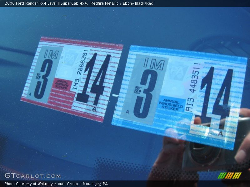 Redfire Metallic / Ebony Black/Red 2006 Ford Ranger FX4 Level II SuperCab 4x4