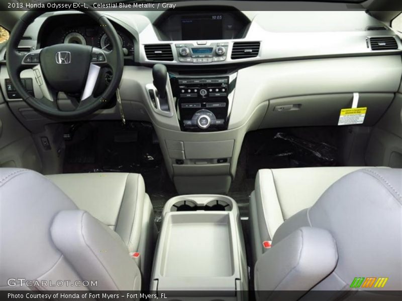 Celestial Blue Metallic / Gray 2013 Honda Odyssey EX-L
