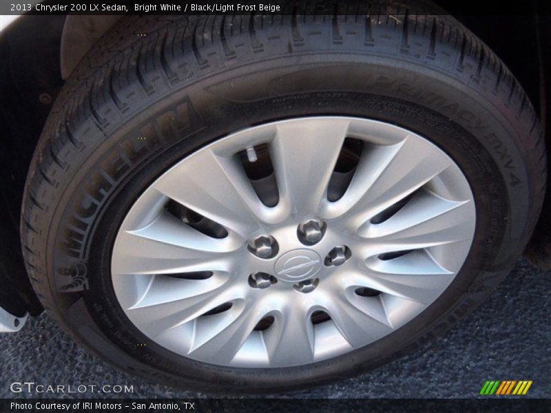 Bright White / Black/Light Frost Beige 2013 Chrysler 200 LX Sedan
