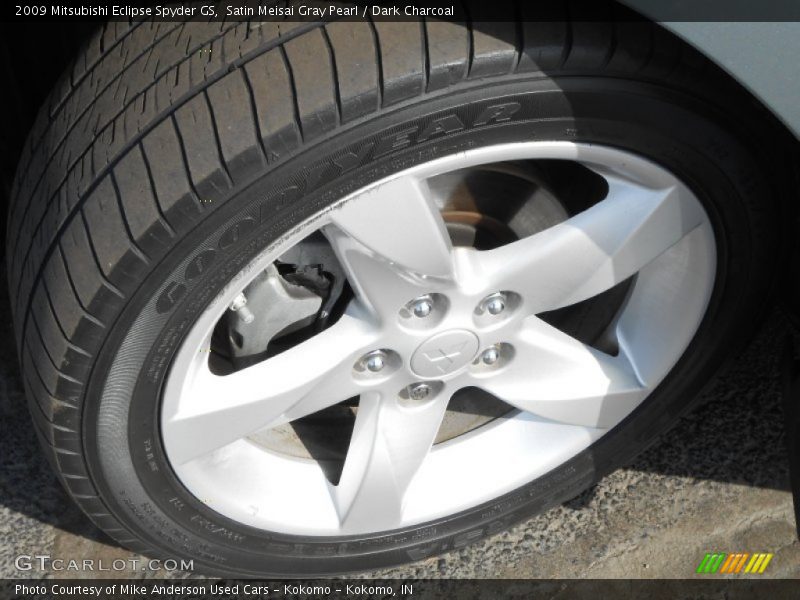 Satin Meisai Gray Pearl / Dark Charcoal 2009 Mitsubishi Eclipse Spyder GS