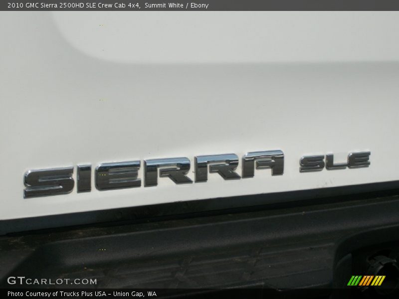 Summit White / Ebony 2010 GMC Sierra 2500HD SLE Crew Cab 4x4