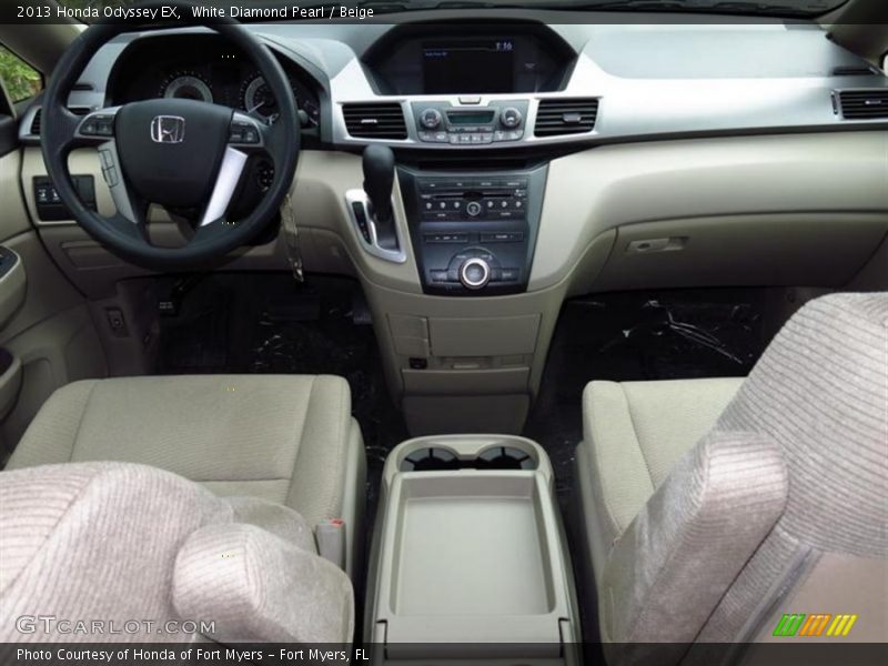 White Diamond Pearl / Beige 2013 Honda Odyssey EX
