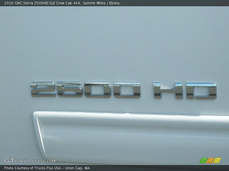 Summit White / Ebony 2010 GMC Sierra 2500HD SLE Crew Cab 4x4