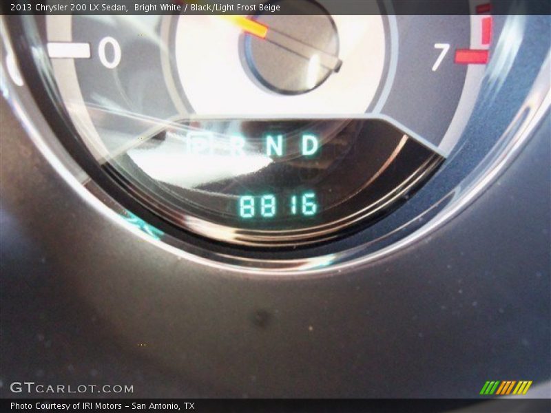 Bright White / Black/Light Frost Beige 2013 Chrysler 200 LX Sedan