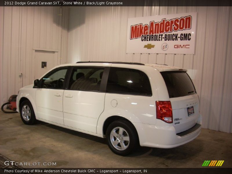 Stone White / Black/Light Graystone 2012 Dodge Grand Caravan SXT