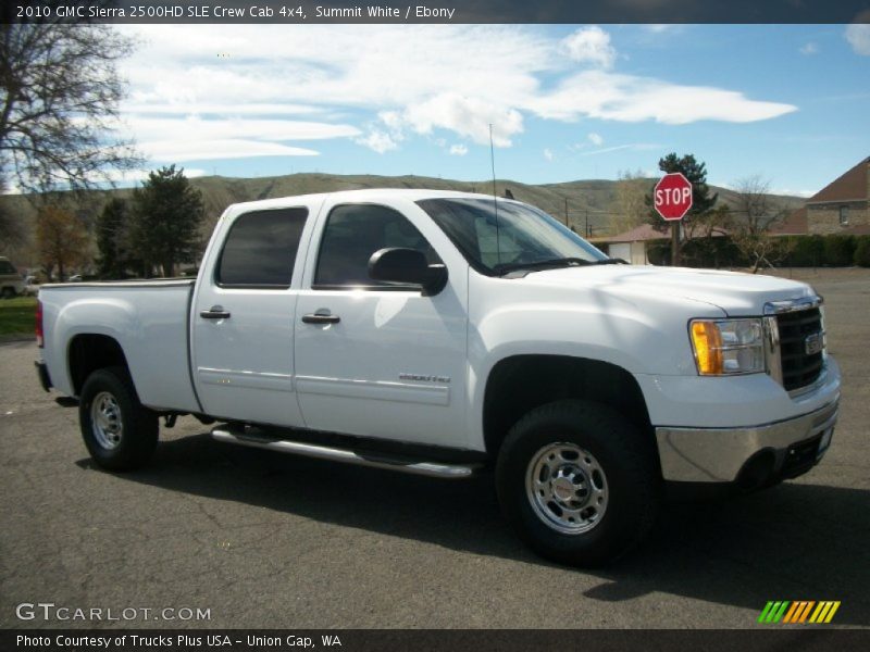 Summit White / Ebony 2010 GMC Sierra 2500HD SLE Crew Cab 4x4