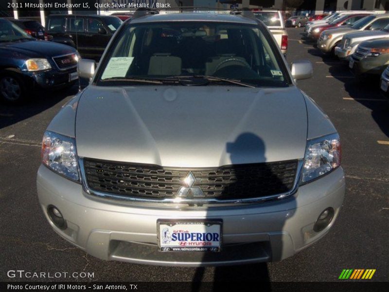 Quick Silver Metallic / Black 2011 Mitsubishi Endeavor LS
