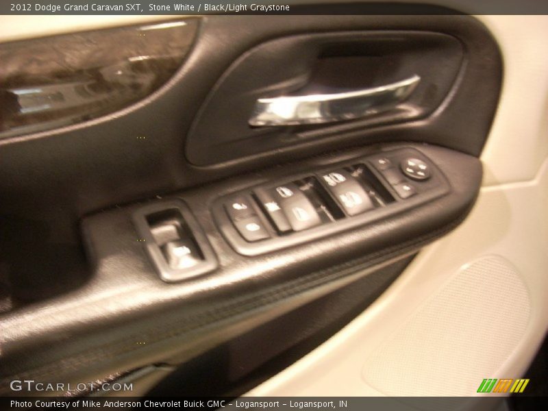 Stone White / Black/Light Graystone 2012 Dodge Grand Caravan SXT