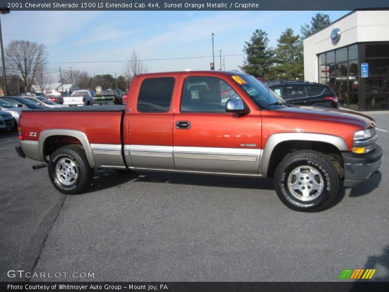  2001 Silverado 1500 LS Extended Cab 4x4 Sunset Orange Metallic