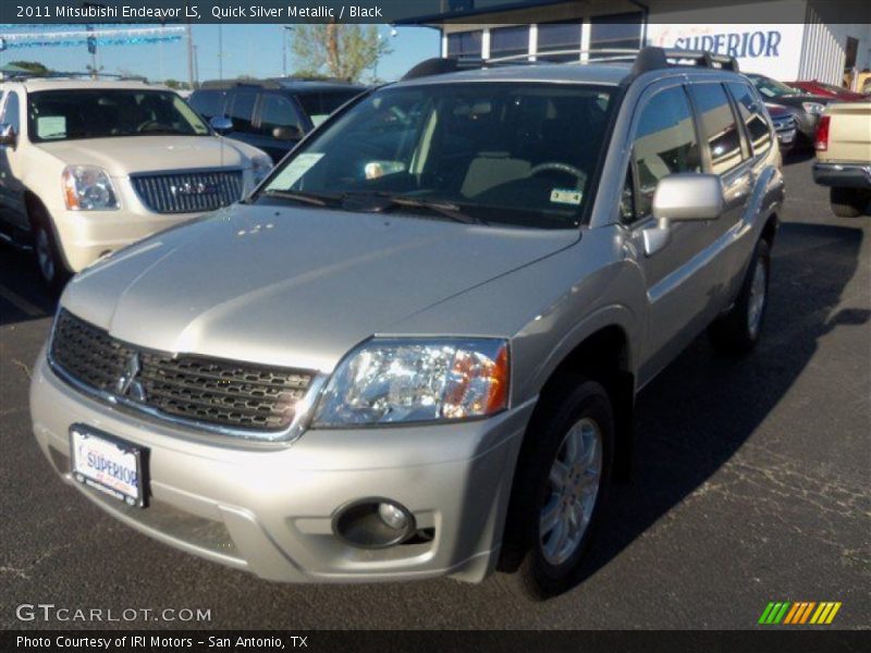 Quick Silver Metallic / Black 2011 Mitsubishi Endeavor LS
