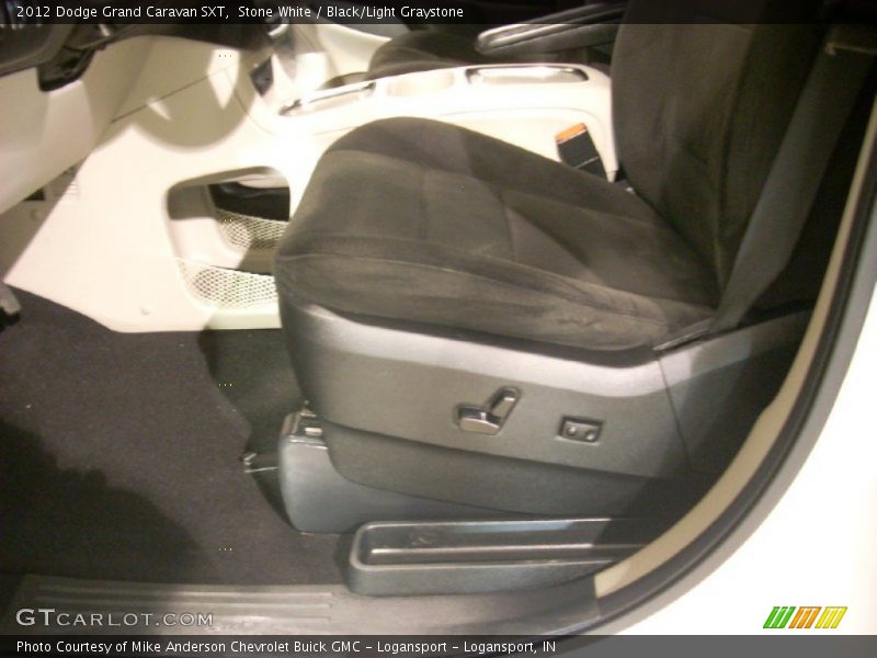 Stone White / Black/Light Graystone 2012 Dodge Grand Caravan SXT