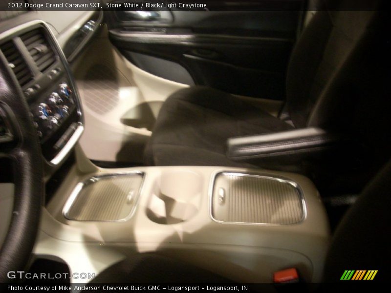 Stone White / Black/Light Graystone 2012 Dodge Grand Caravan SXT