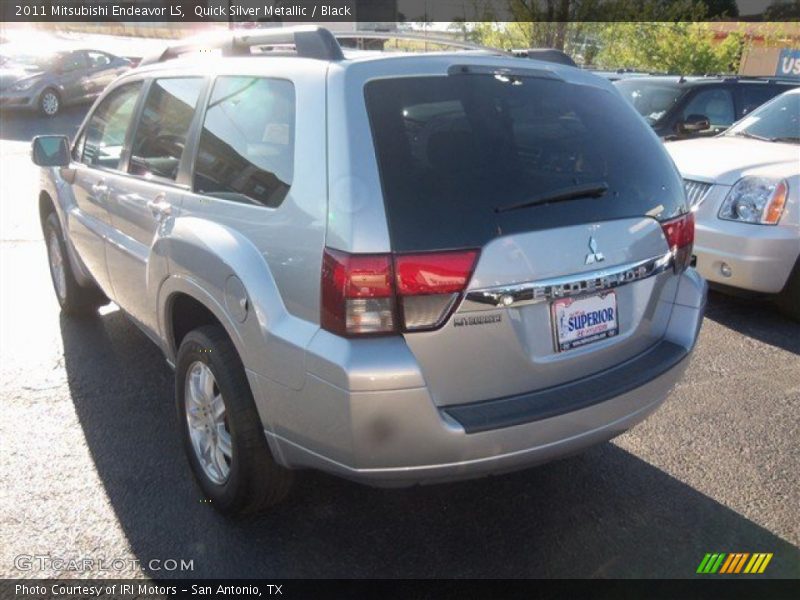 Quick Silver Metallic / Black 2011 Mitsubishi Endeavor LS