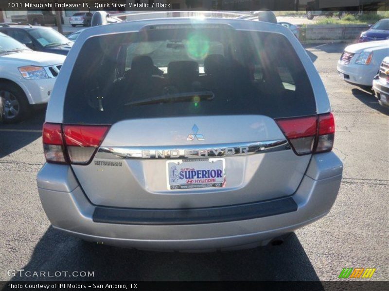 Quick Silver Metallic / Black 2011 Mitsubishi Endeavor LS