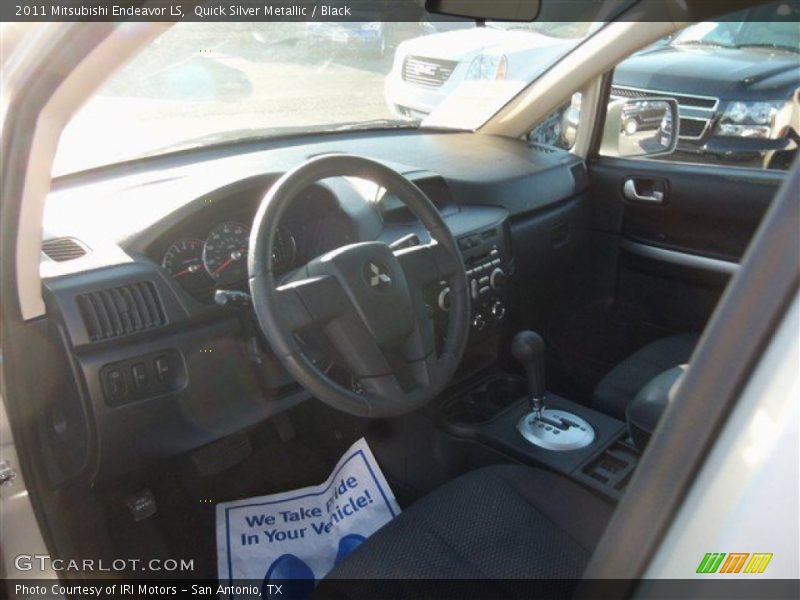 Quick Silver Metallic / Black 2011 Mitsubishi Endeavor LS