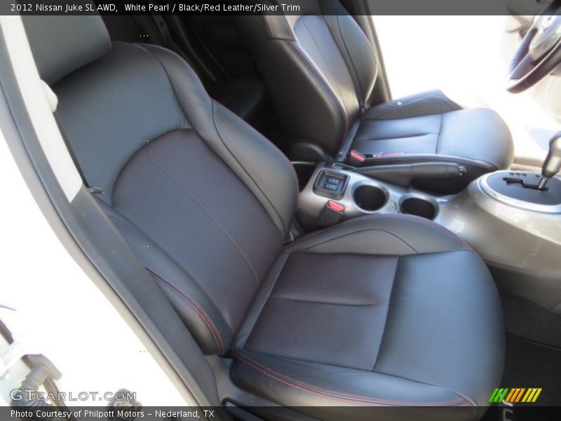 White Pearl / Black/Red Leather/Silver Trim 2012 Nissan Juke SL AWD