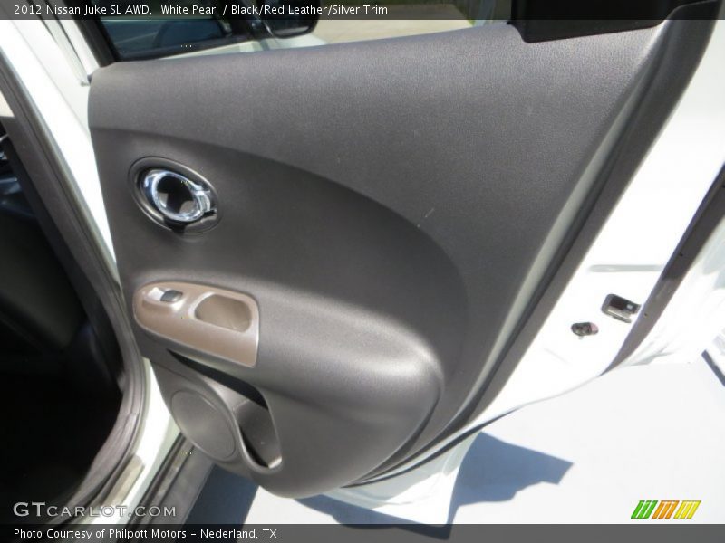 White Pearl / Black/Red Leather/Silver Trim 2012 Nissan Juke SL AWD