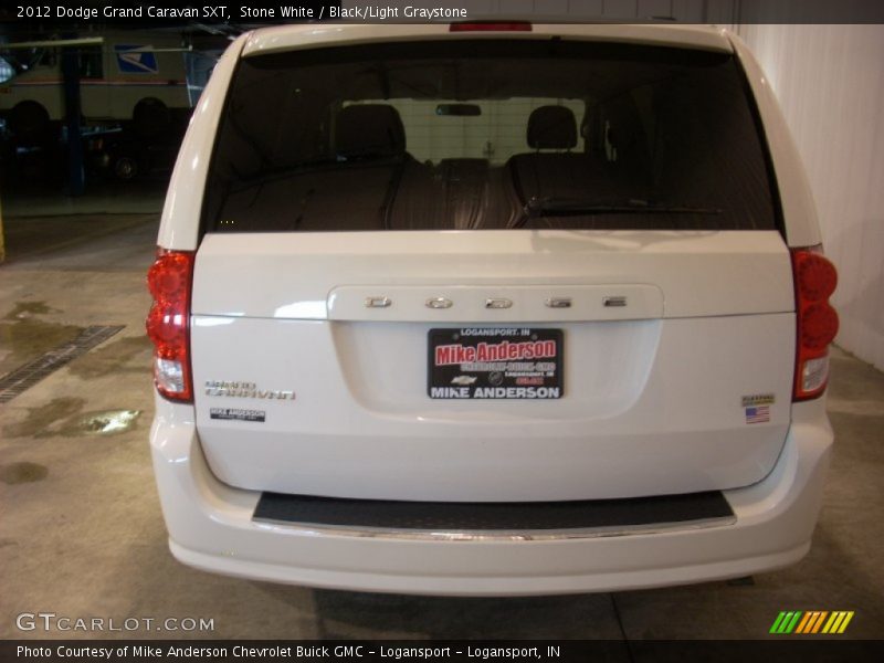 Stone White / Black/Light Graystone 2012 Dodge Grand Caravan SXT