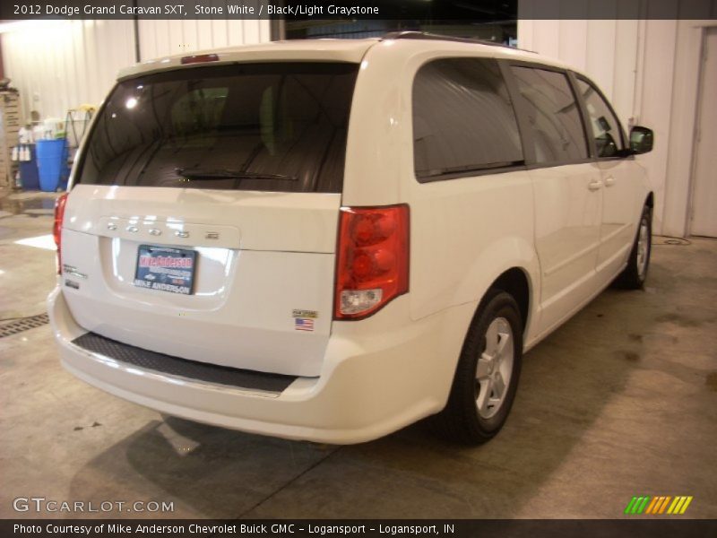 Stone White / Black/Light Graystone 2012 Dodge Grand Caravan SXT