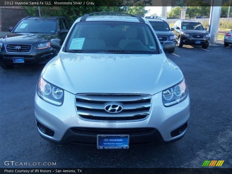 Moonstone Silver / Gray 2012 Hyundai Santa Fe GLS
