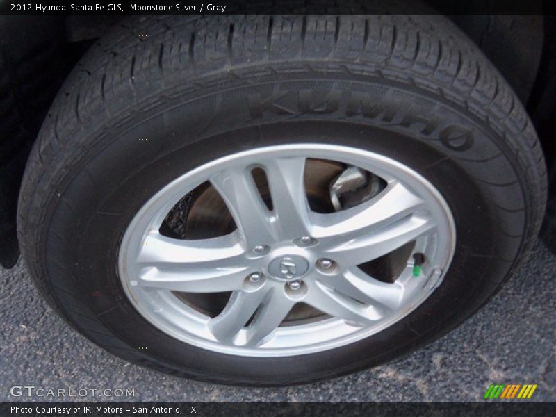 Moonstone Silver / Gray 2012 Hyundai Santa Fe GLS