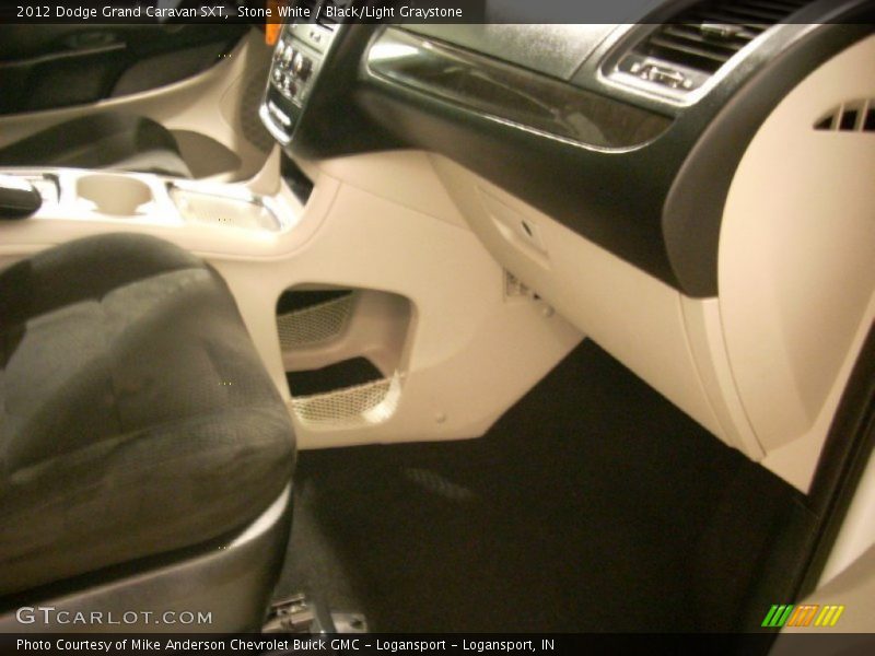 Stone White / Black/Light Graystone 2012 Dodge Grand Caravan SXT