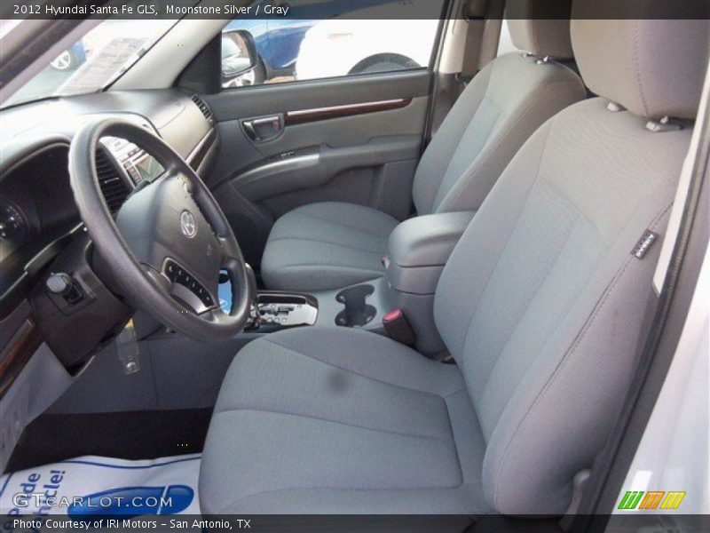 Moonstone Silver / Gray 2012 Hyundai Santa Fe GLS