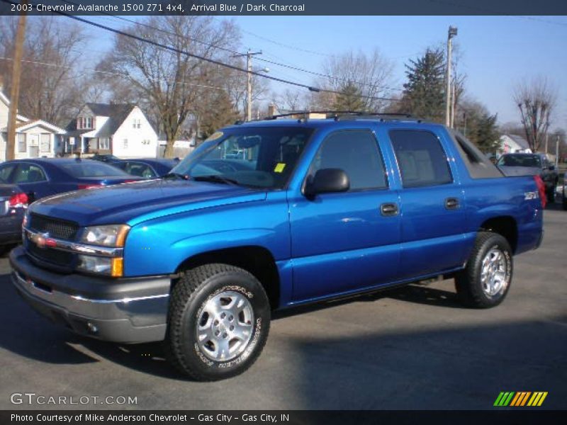 Arrival Blue / Dark Charcoal 2003 Chevrolet Avalanche 1500 Z71 4x4