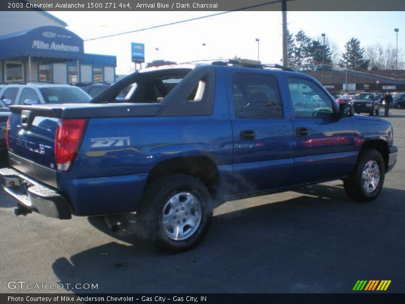 Arrival Blue / Dark Charcoal 2003 Chevrolet Avalanche 1500 Z71 4x4