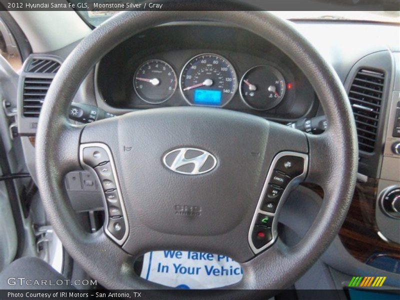 Moonstone Silver / Gray 2012 Hyundai Santa Fe GLS