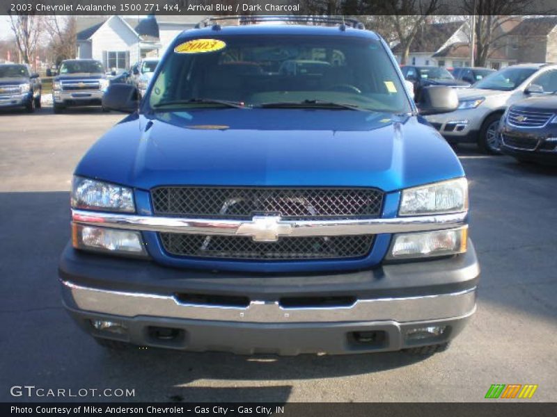 Arrival Blue / Dark Charcoal 2003 Chevrolet Avalanche 1500 Z71 4x4