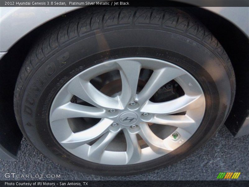 Platinum Silver Metallic / Jet Black 2012 Hyundai Genesis 3.8 Sedan