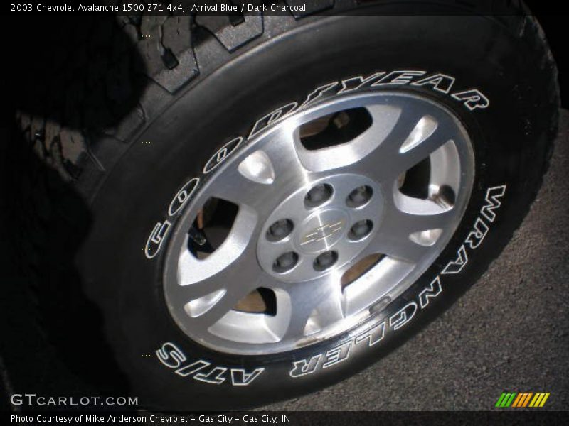 Arrival Blue / Dark Charcoal 2003 Chevrolet Avalanche 1500 Z71 4x4