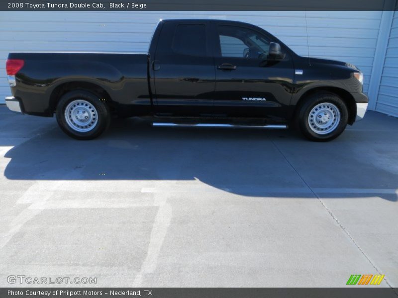 Black / Beige 2008 Toyota Tundra Double Cab