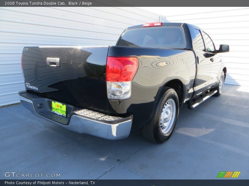 Black / Beige 2008 Toyota Tundra Double Cab