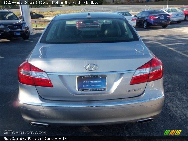 Platinum Silver Metallic / Jet Black 2012 Hyundai Genesis 3.8 Sedan