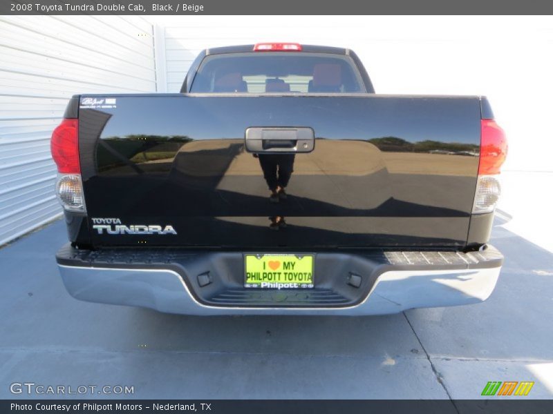 Black / Beige 2008 Toyota Tundra Double Cab