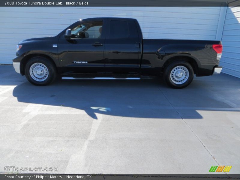 Black / Beige 2008 Toyota Tundra Double Cab