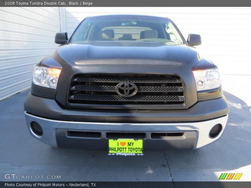 Black / Beige 2008 Toyota Tundra Double Cab