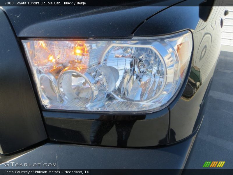 Black / Beige 2008 Toyota Tundra Double Cab