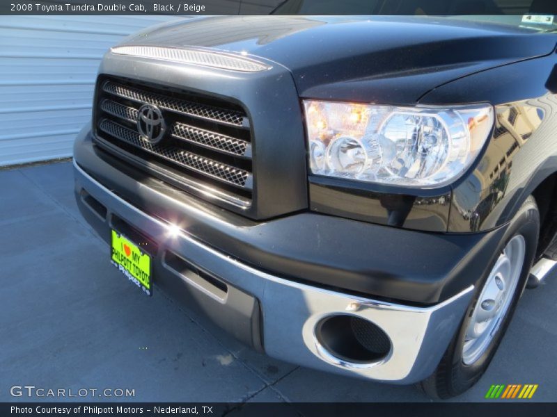 Black / Beige 2008 Toyota Tundra Double Cab