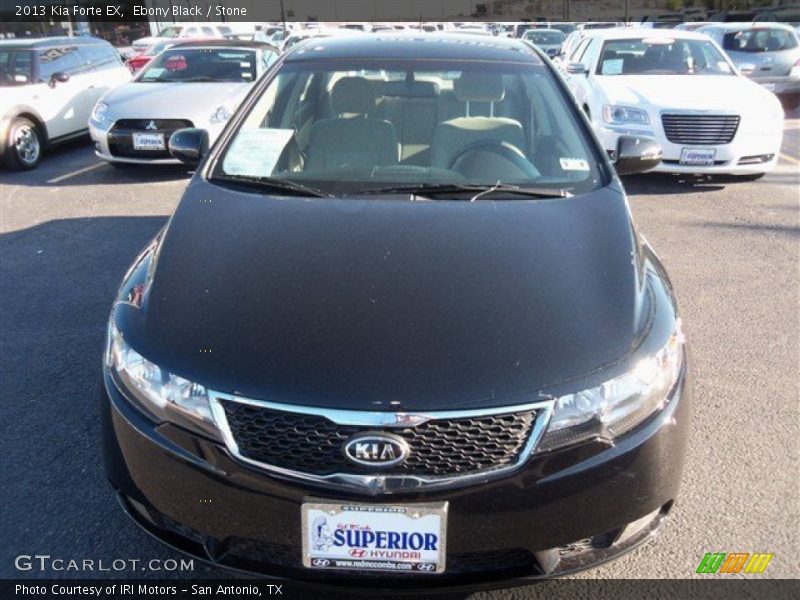 Ebony Black / Stone 2013 Kia Forte EX
