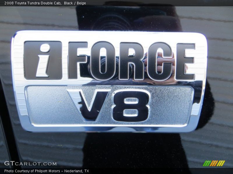 Black / Beige 2008 Toyota Tundra Double Cab