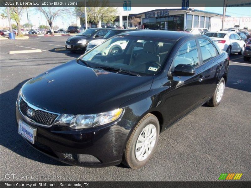 Ebony Black / Stone 2013 Kia Forte EX