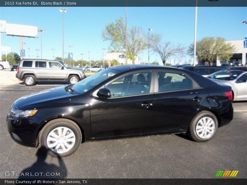 Ebony Black / Stone 2013 Kia Forte EX