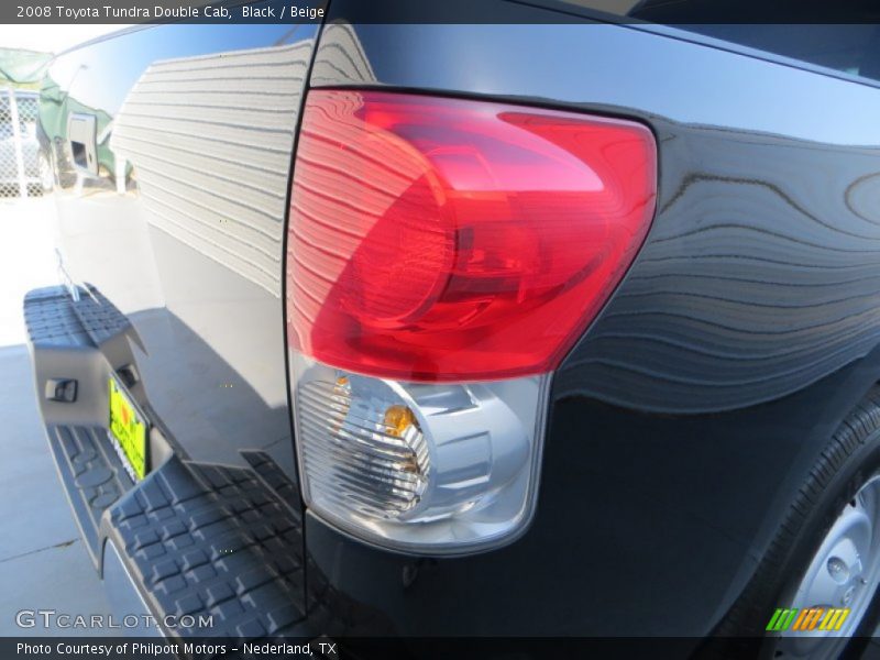 Black / Beige 2008 Toyota Tundra Double Cab