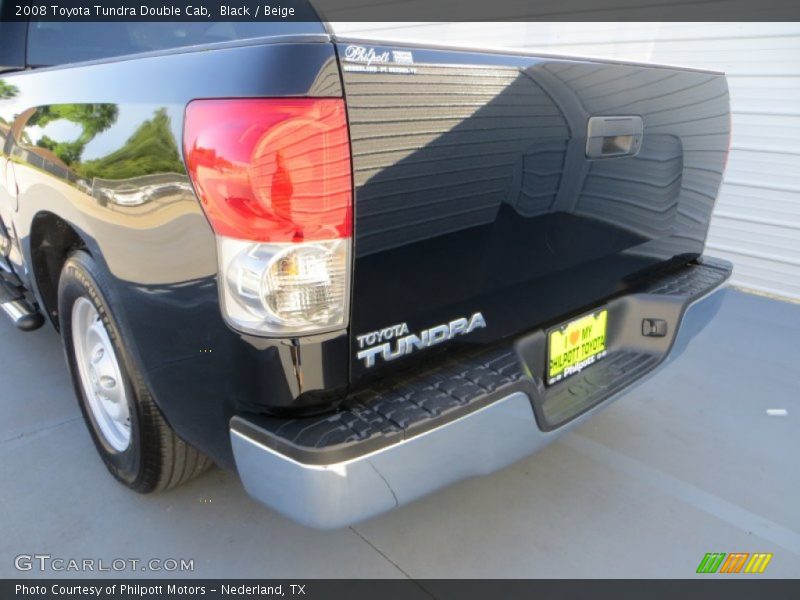 Black / Beige 2008 Toyota Tundra Double Cab