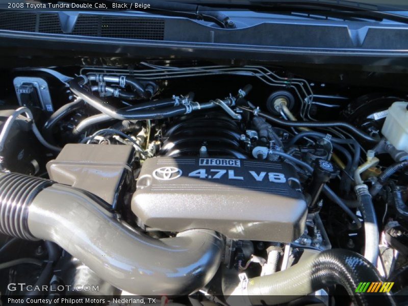 Black / Beige 2008 Toyota Tundra Double Cab
