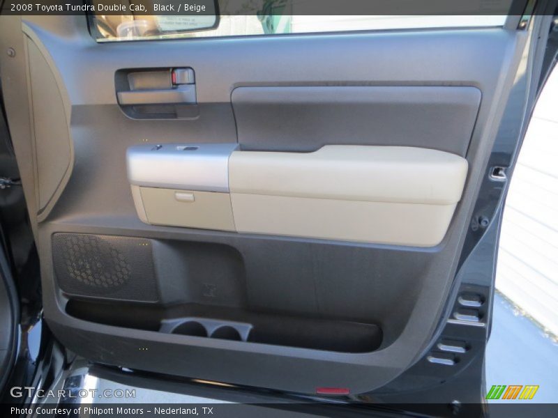 Black / Beige 2008 Toyota Tundra Double Cab