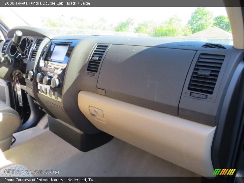 Black / Beige 2008 Toyota Tundra Double Cab